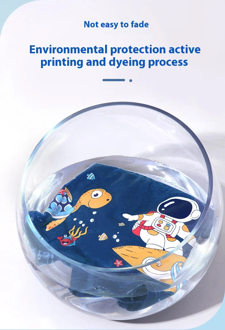 Boys Cotton Boxer Shorts 4PCS Not Pinch the Butt Boy Cotton Thin Section Flat Shorts Baby Underpants Children's Bottoms