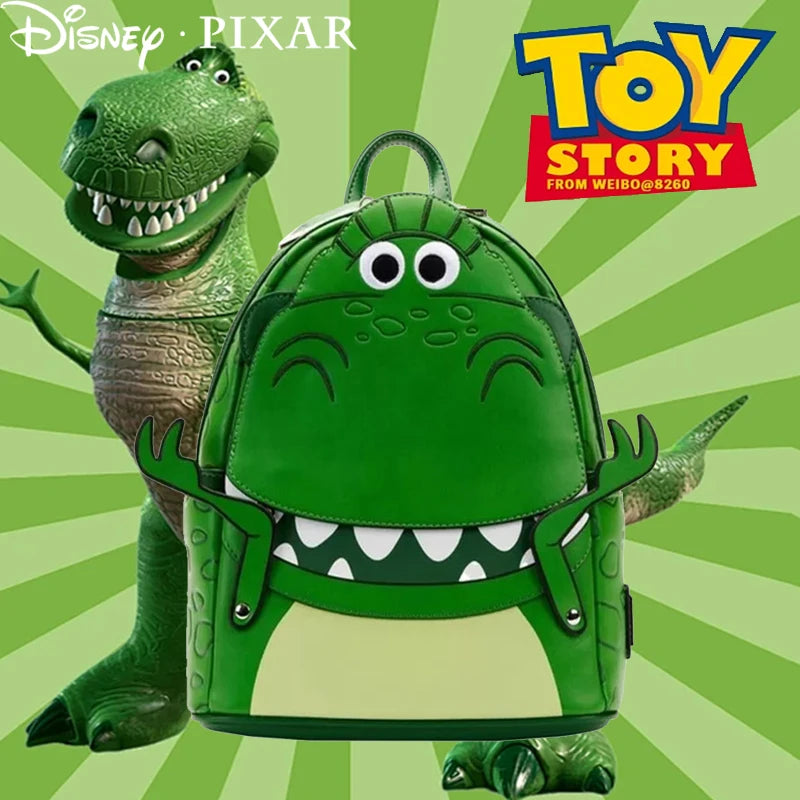 Loungefly Pixar Toy Story 1-4 Series Rex Buzz Lightyear Woody Lotso Cosplay Mini Backpack Purse