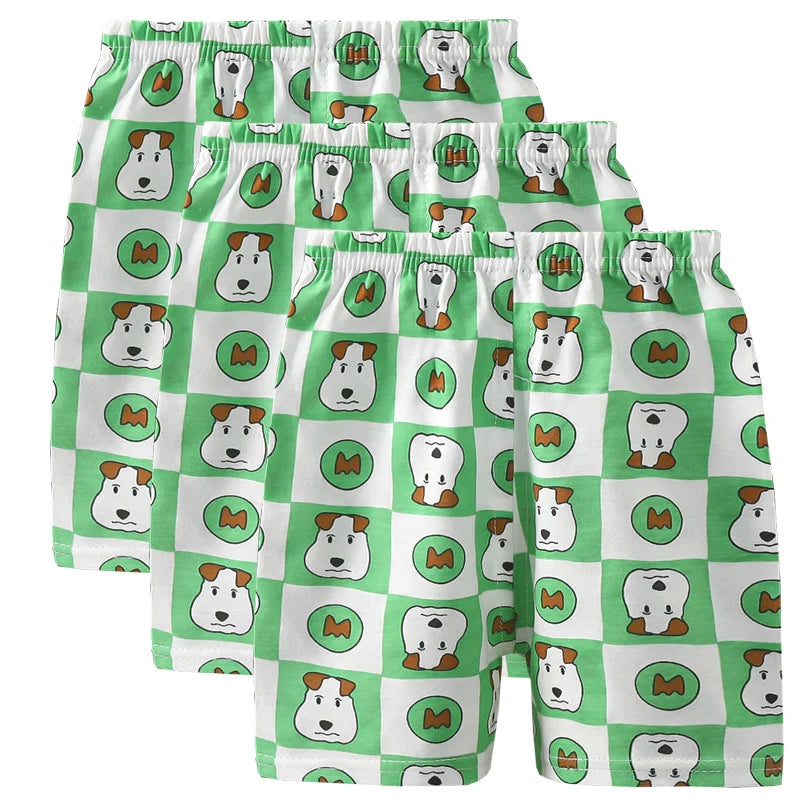 3pcs Pure Cotton Summer Kids Shorts Girl Cartoon Cute Short Baby Casual Pant Children Short Pant Boy Sport Clothing Outwear