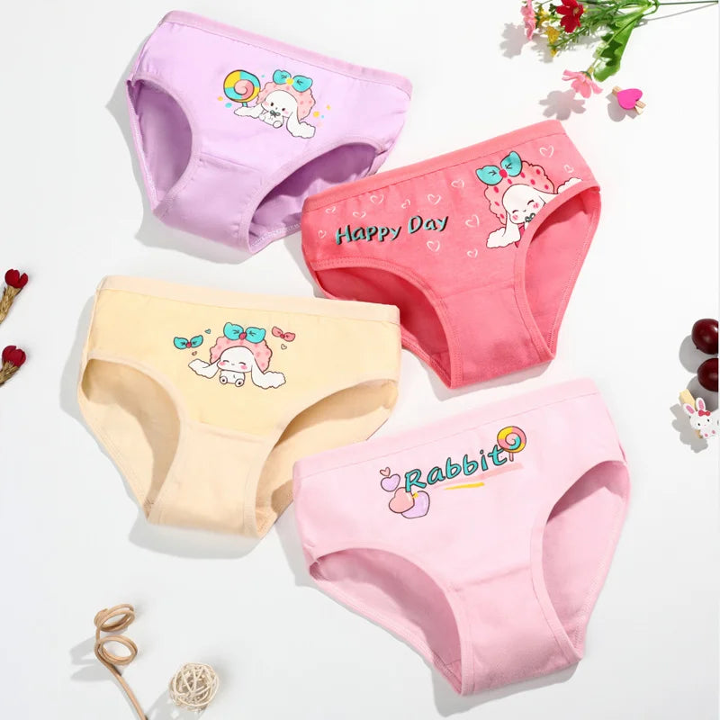 1/4/8/12 Pcs/Pack Children Girls Panties Underwear Sets Cotton Cartoon Unicorn Print Child Panties for Girl Kid Boxer Breathable
