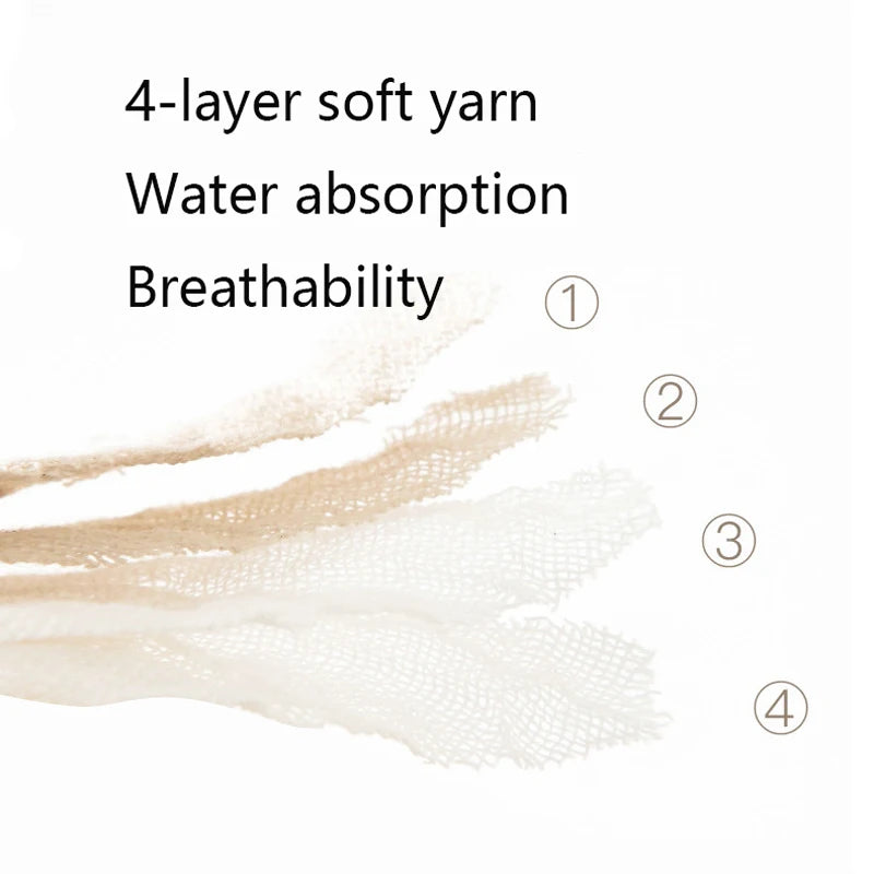 5pcs Baby Bibs Saliva Towel Triangle Scarf Linen Cotton Cartoon Bear 0-2Year Newborn Boy Girl Bibs Saliva Scarf Absorbent Cloth