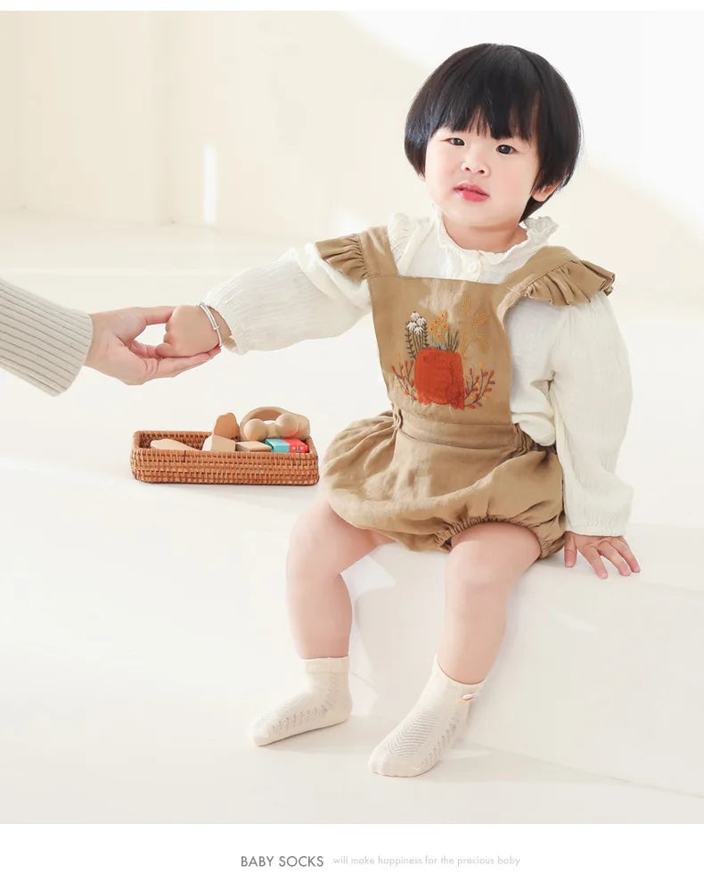 4Pairs/Lot Summer Baby Mesh Thin Socks Cartoon Soft Cotton Newborn Sock Princess Infant Toddler Girls Cute Breathable Socks