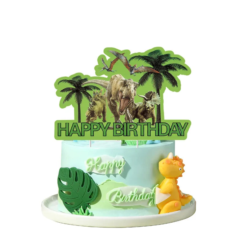 Dinosaur Birthday Party Decorations Set Includes Happy Birthday Banner, Dinosaur Hanging Swirl,Party Supplies for Home,School