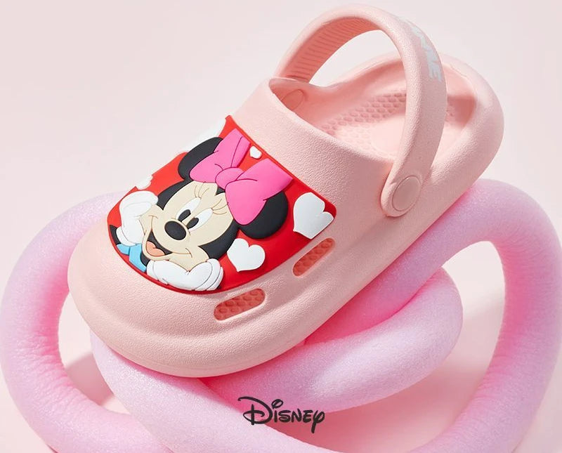 Disney Children's Casual Shoes EVA Sandals Boys Girls' Cartoon Mickey Mouse Anti Slip Soft Sole Children's Beach Shoes Size 17-2