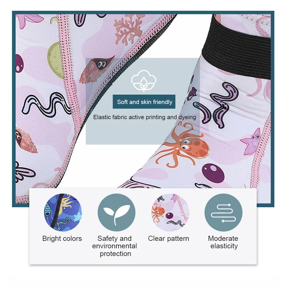 Kids Neoprene Water Socks Sand Socks Anti-slip Wetsuit Socks Adjustable Toddlers Diving Socks Keep Warm for Water Sports