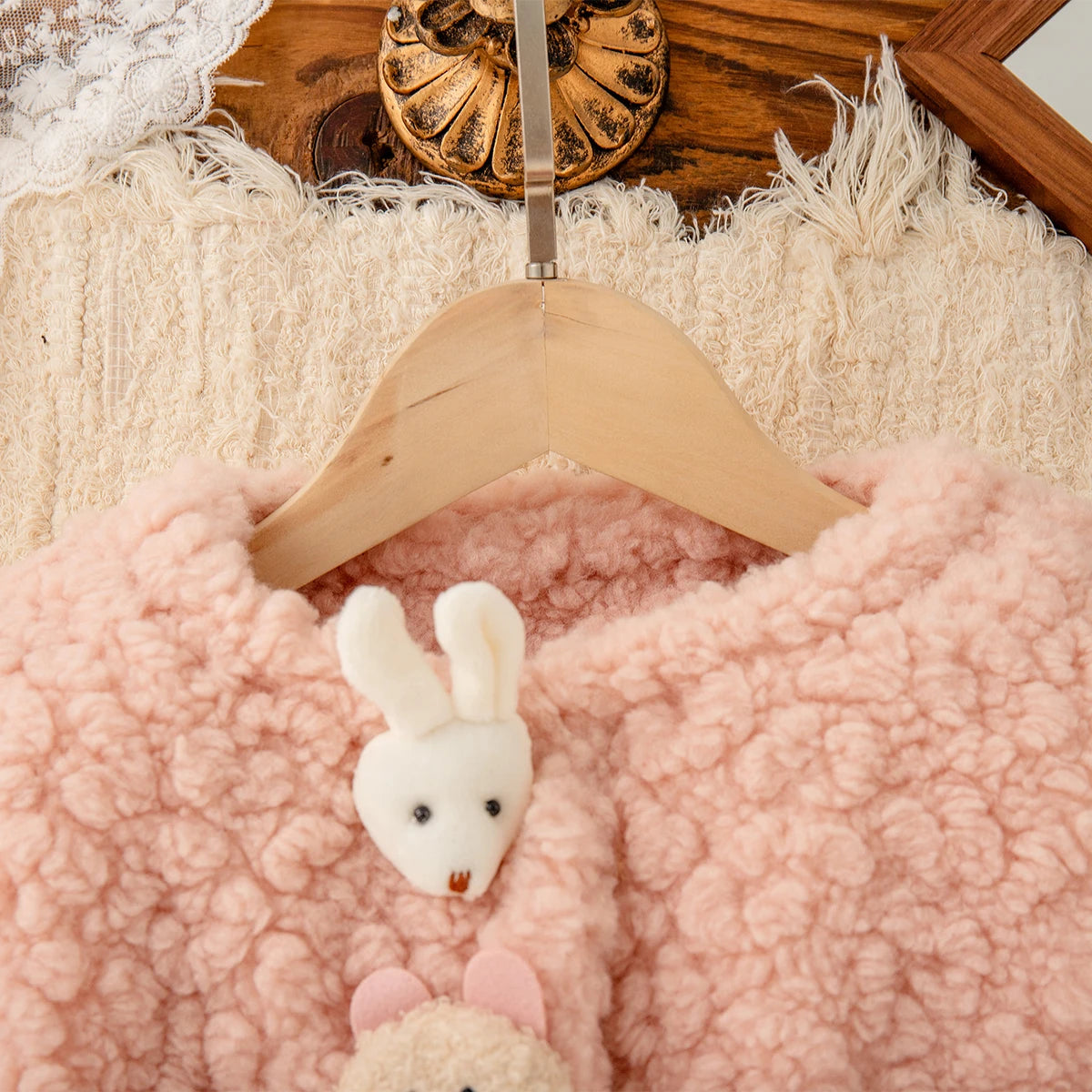 New Autumn And Winter Thick And Warm Baby Girl Coat, Cute Cartoon Children'S Clothes For Babies Aged 9 Months To 4 Years Old