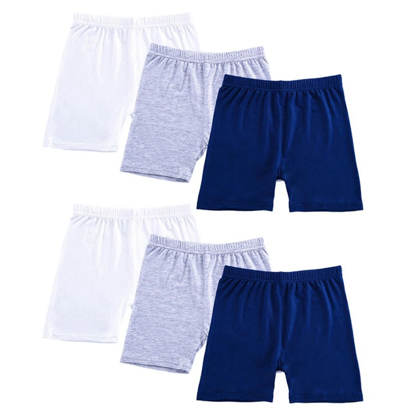 6PCS Kids Cotton Girls Safety Pants Top Quality Short Pants Underwear Children Summer Shorts Underpants For 2-10Y