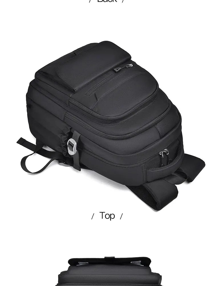 A Multi-layer Waterproof And Stylish Backpack Oxford Large-capacity Simple Commuter Out-of-town Student Backpack