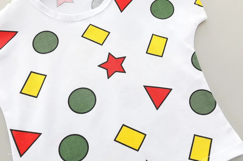 New Summer Baby Girls Clothes Suit Children Boys Casual T-Shirt Shorts 2Pcs/Sets Infant Outfits Toddler Costume Kids Tracksuits