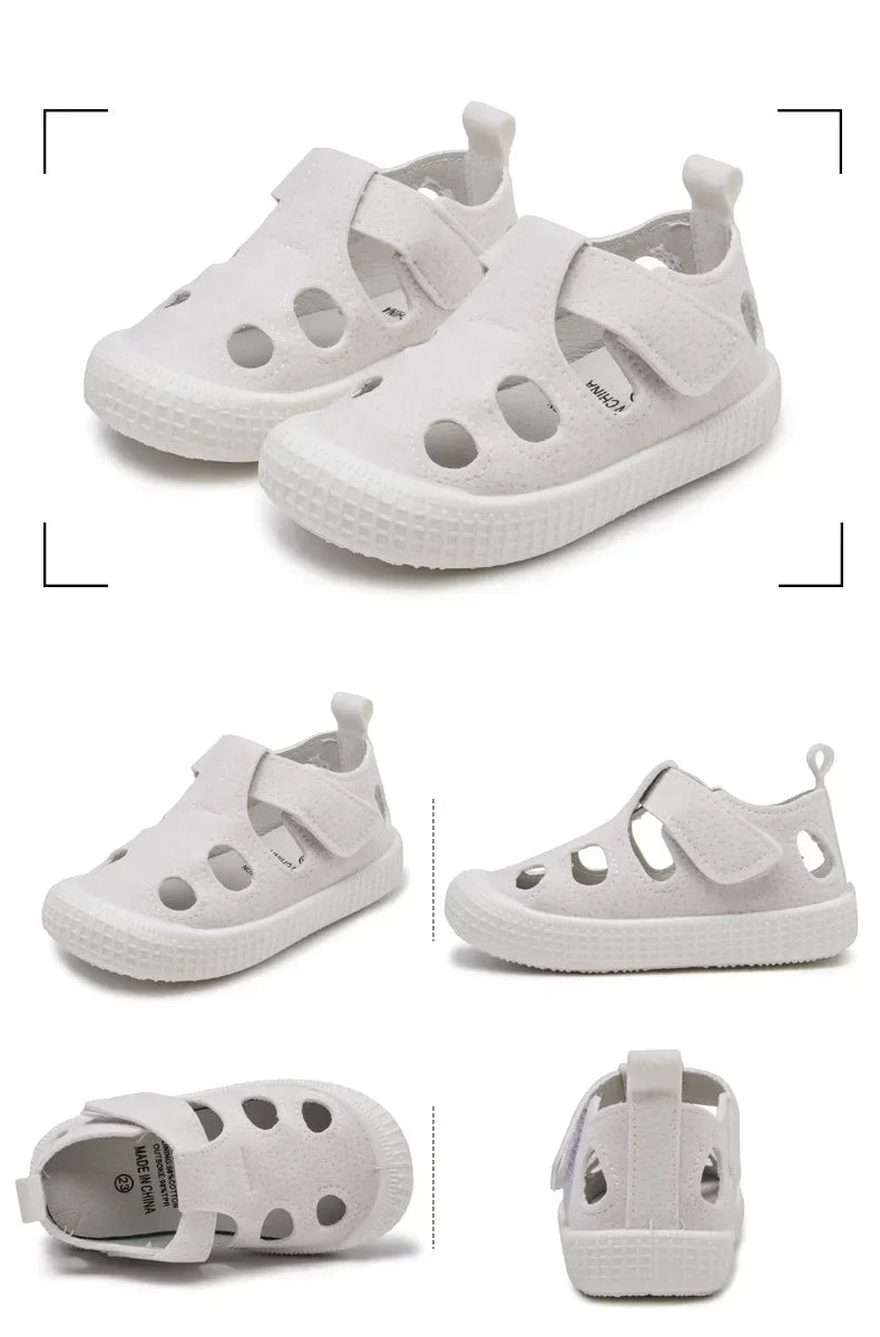 Kids Sandals Summer Girls Boys Cut Out Sneakers Breathable Children Sports Shoes Closed Toe Baby Toddlers Beach Sandalias Flats