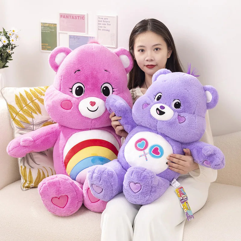 8Colours Care Bear Plush Stuffed Toys Cute Bear Plush Dolls Home Car Decoration Plush Pillow Boys Girls Birthday Doll Gift