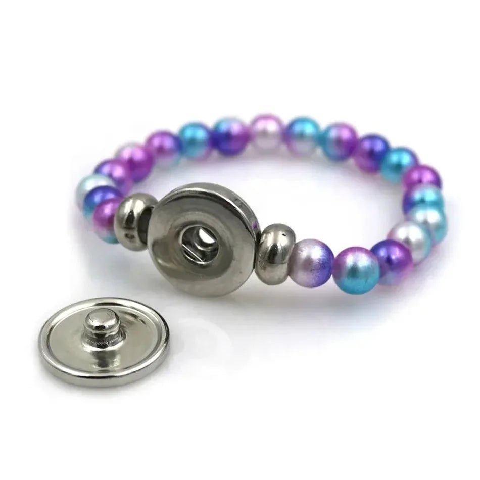 * K-Pop Demon Hunters Handmade Glass Bead Bracelet Huntr-x Rumi Zoey Mira Bangles Unisex Jewelry Accessories Fans Gift