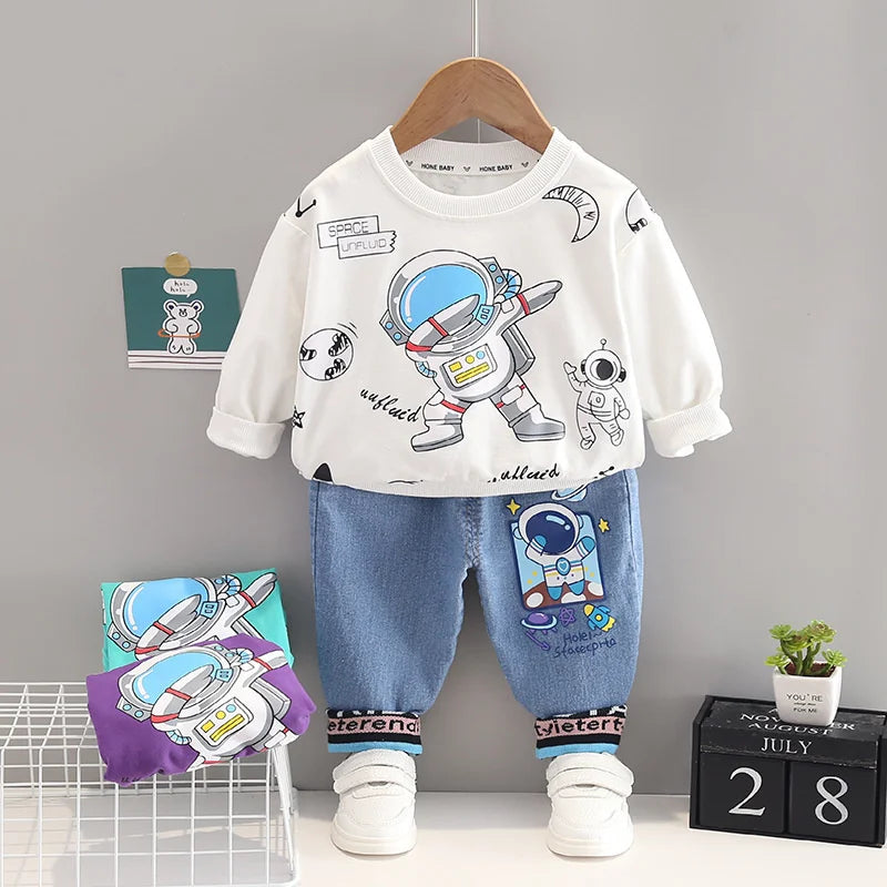 New Spring Autumn Baby Girls Clothes Suit Boys Outfits Children T-Shirt Pants 2Pcs/Sets Toddler Casual Clothing Kids Tracksuits