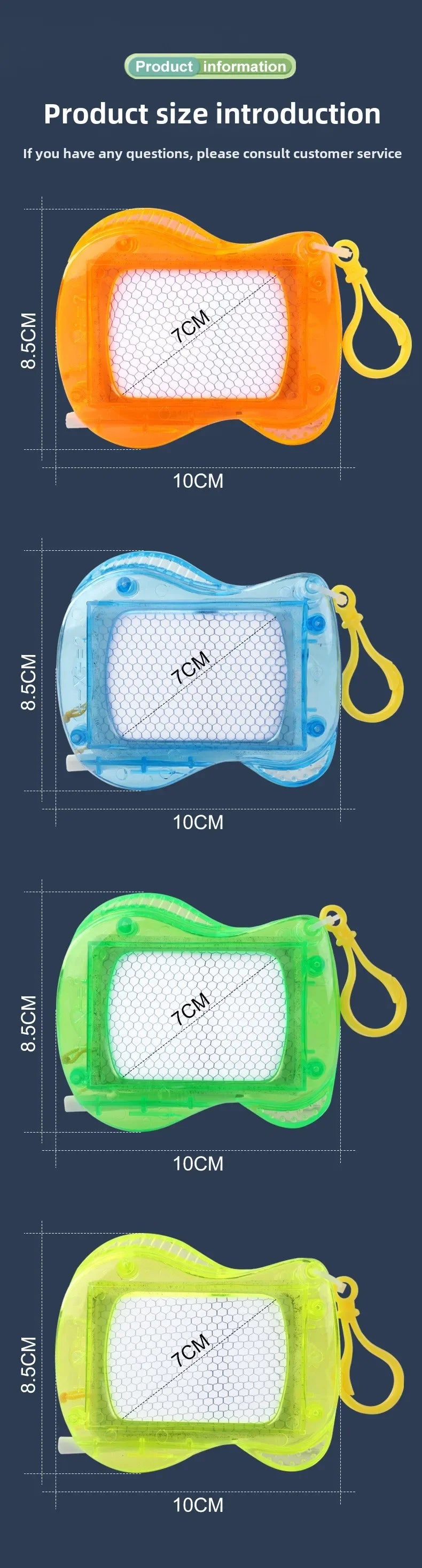 1-10PCS Mini Magnetic Drawing Board Keychain  Doodle Pad with Stylus Portable Toy Erasable Writing Board Educational Kids Gift