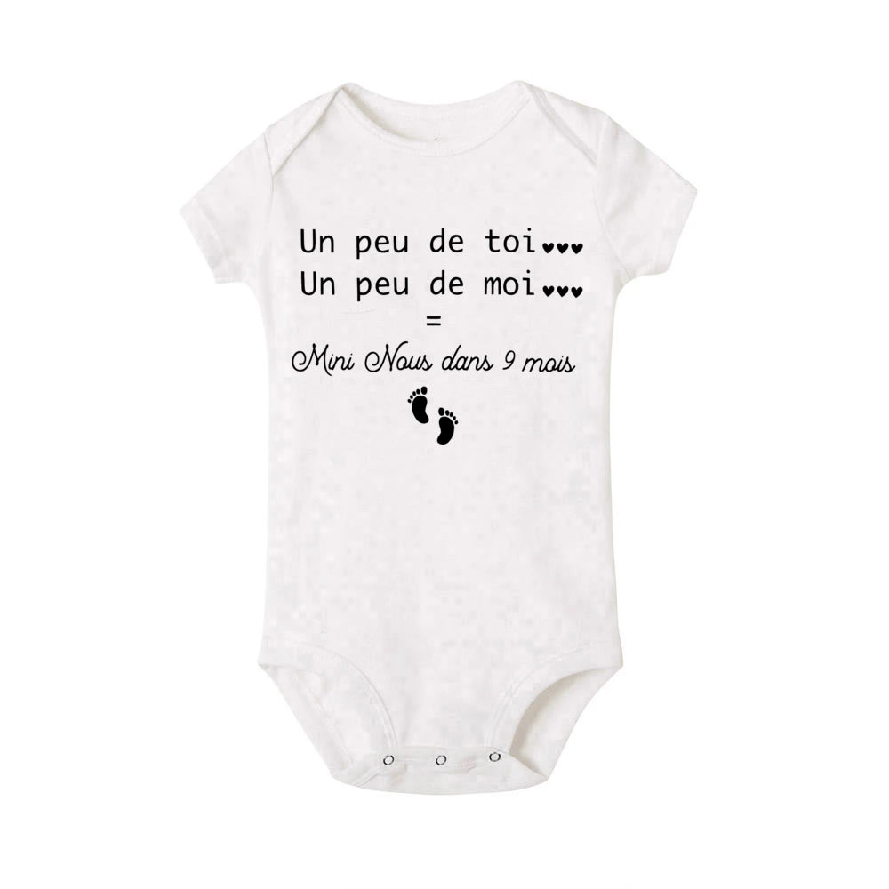 Mini Naus Dans 9 Mais Pregnancy Announcement Baby Rompers First Time Dad Gift Baby Announcement Bodysuit New Baby Gift