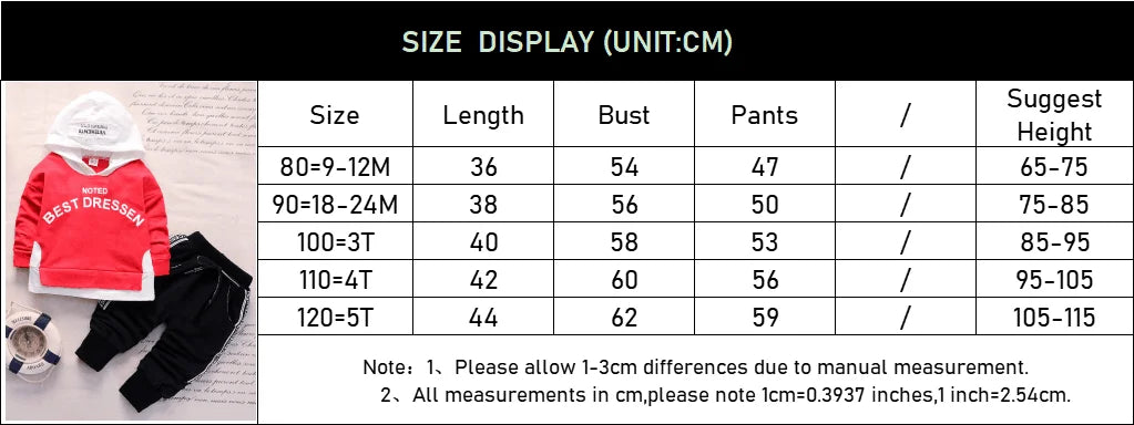 New Spring Autumn Cotton Boys Clothes Outfit Kids Baby Sports Hooded Tops Pants 2pcs Sets Fashion Children Casual Tracksuits