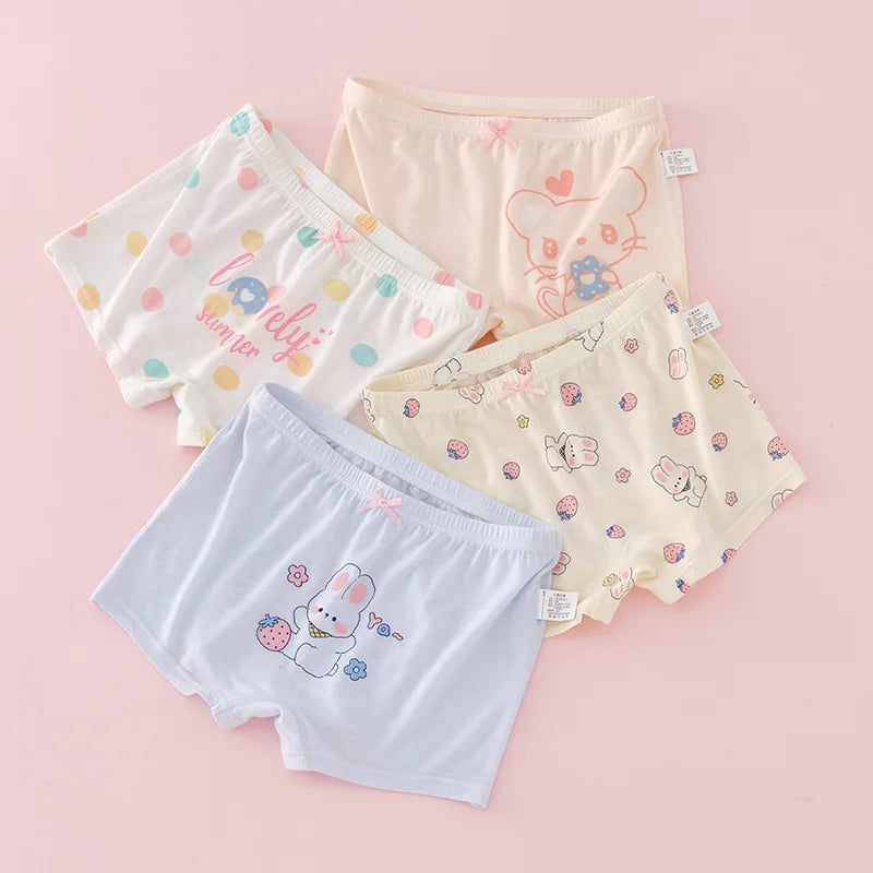 Girl A Cotton Briefs Boxers Breathable Underpants Girl Quality Panties Size 90-165 Healthy Briefs Kids Comfortable Soft Boxers