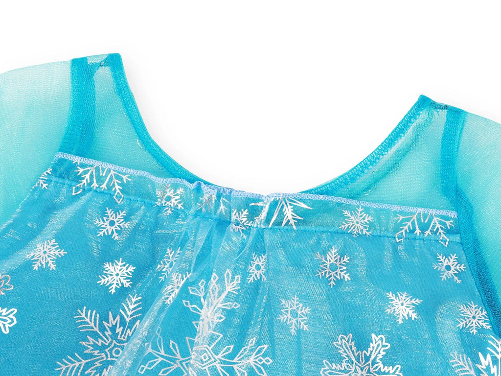 Disney Kids Girls Cosplay Frozen Elsa Anna Princess Dress Girl Mesh Ball Gown Carnival Birthday Clothes Snow Queen Elsa Costume