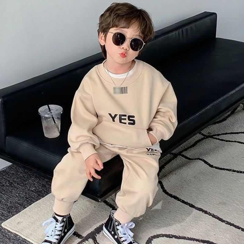 Kids Clothes Set Boys Girls For Fashion Children Long Sleeve Tops Pants Spring Autumn Teenager Sport Outfits Toddlers Costume