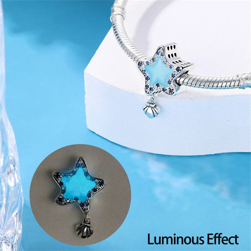 Hot Sale 925 Sterling Silver Ocean World Series Sea Turtle Starfish Little Crab Octopus Charms Bead Fit 925 Bracelet DIY Jewelry