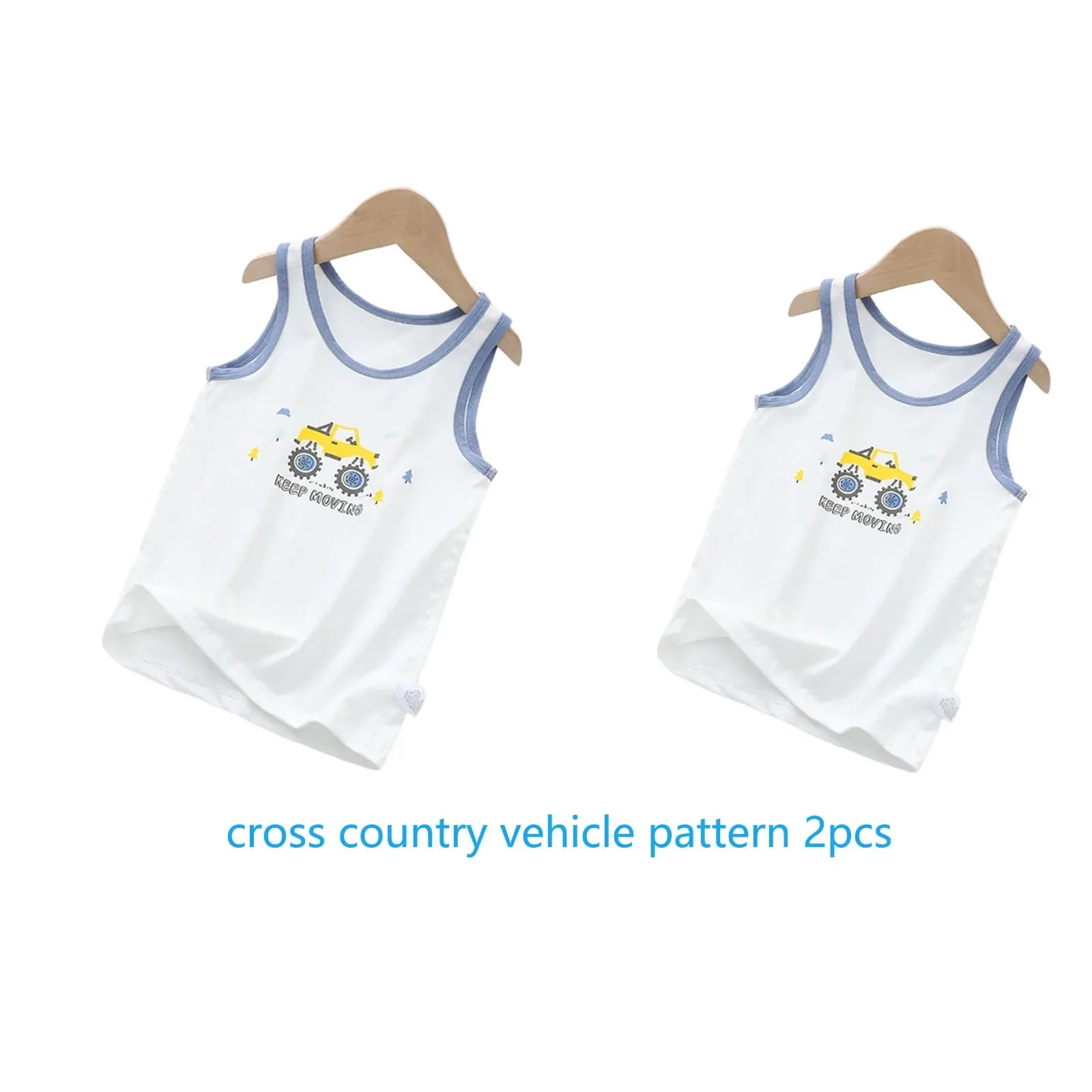 2025 Summer Kids Tanks Top Children's Vest Baby Underwear Clothing Cartoon Printed Top Cotton T-shirt Boys Sleeveless Tank 0-8 Y