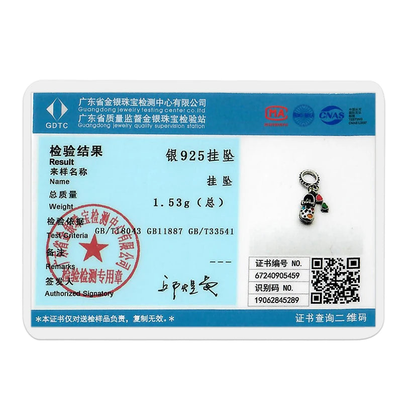 925 Sterling Silver Original Pink Ballet Shoes Charms Ballet Dancer Pendants For Women DIY Bead Fit Original Bracelet Necklace