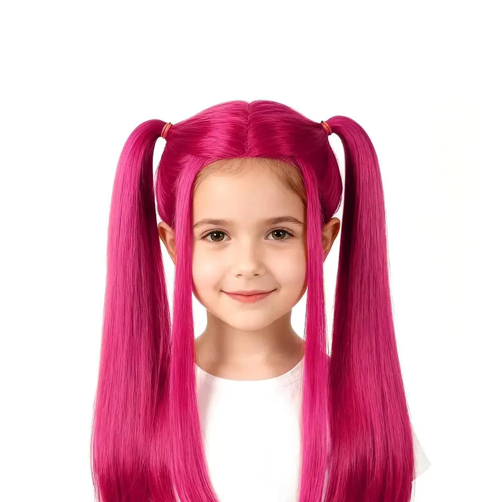 Kpop Demon Hunters Wig Saja Boys Baby Wig Men Women Synthetic Hair Free Wig Cap Cosplay Halloween Party Props Supplies