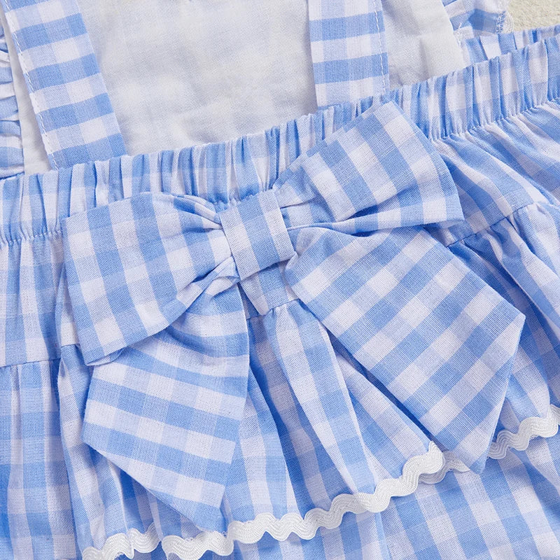 Adorable Toddler Denim Jumpsuit Sleeveless Floral Embroidery Romper for Playtime and Outdoor Adventures