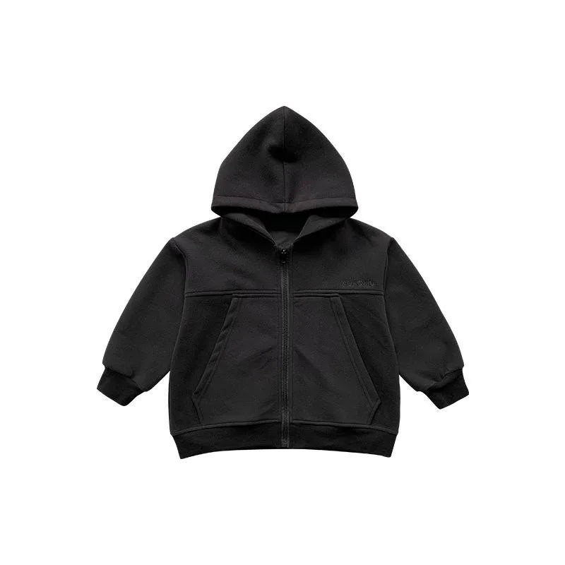 2025 New Boys' Toddler Autumn Spring Stylish Fashionable Hooded Hoodie Jacket - Cute Baby Kids Outerwear Top