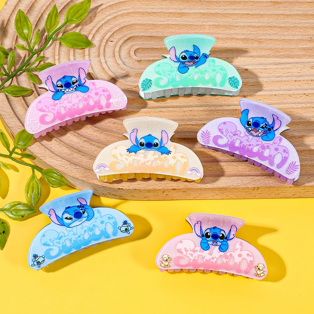 1PC/6PCS Disney Stitch hair claws, multi-functional hair accessories hair claws, the perfect novel gift for friends and Stitch