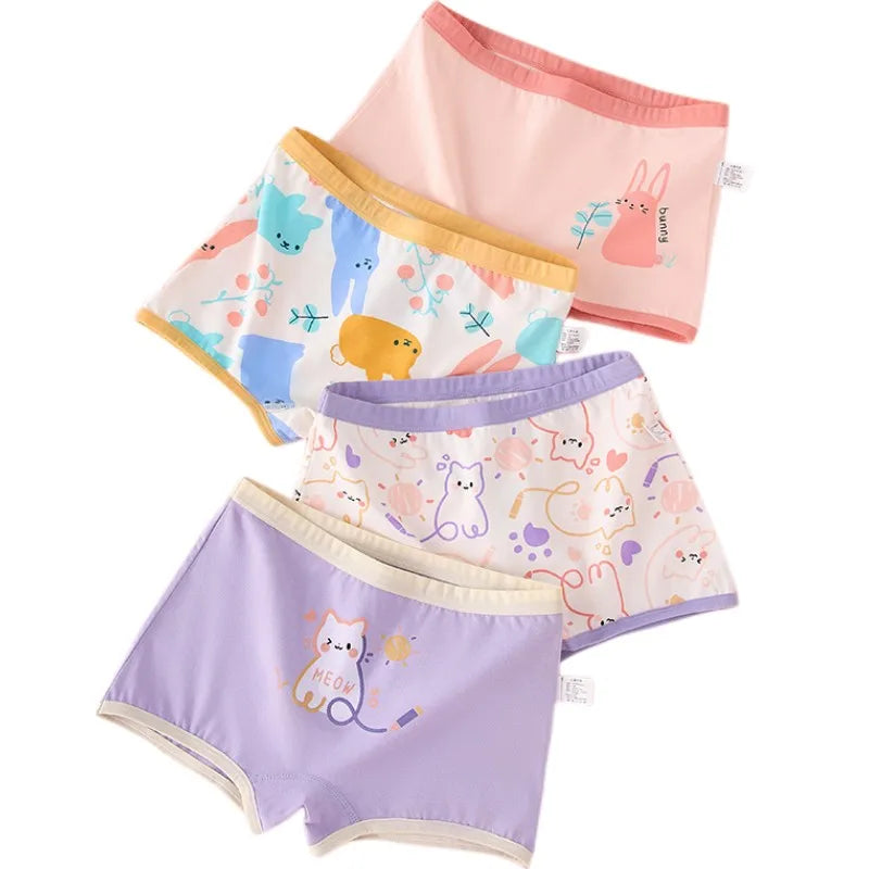 Girl A Cotton Briefs Boxers Breathable Underpants Girl Quality Panties Size 90-165 Healthy Briefs Kids Comfortable Soft Boxers