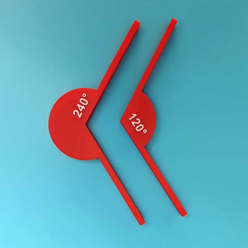 360 Degree Protractor Math Circle Protractors Mathematical Geometry Tool Angle Measurement Educational Toy for Student 3D Print