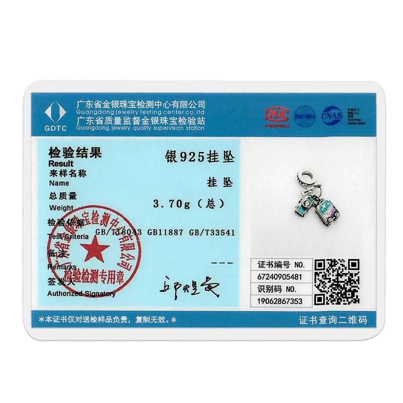 Pink Series Original 925 Sterling Silver Charm Bead Travel Airplane Pendant Fit Original Bracelet Necklace For Women DIY Gift