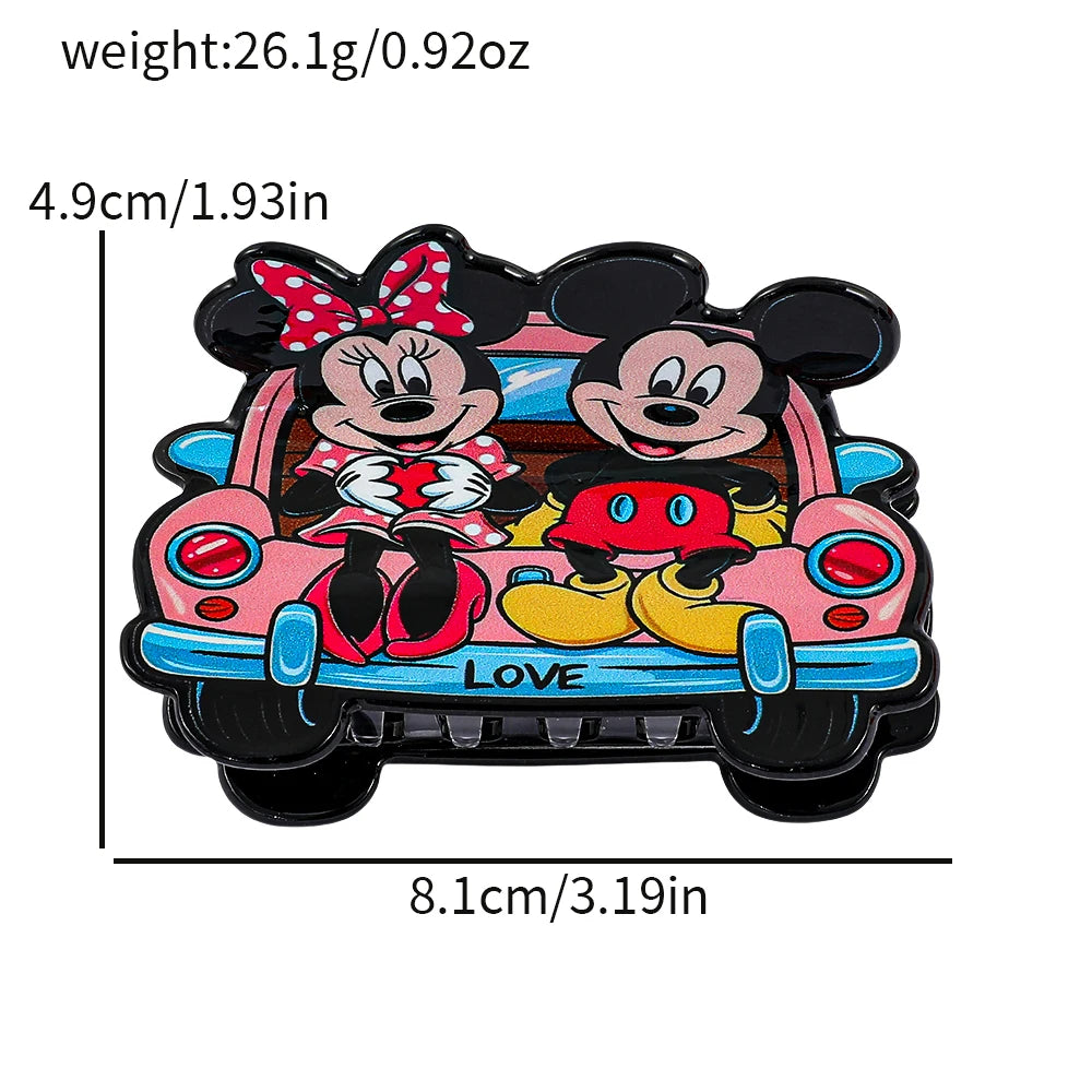 1PC/6PCS Disney Mickey and Minnie hair clips. The shapes are cute and sweet.