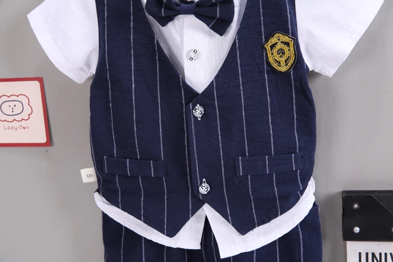 New Summer Baby Boys Clothes Suit Children Short Sleeved Shirt Shorts 2Pcs/Sets Toddler Fashion Casual Costume Kids Tracksuits