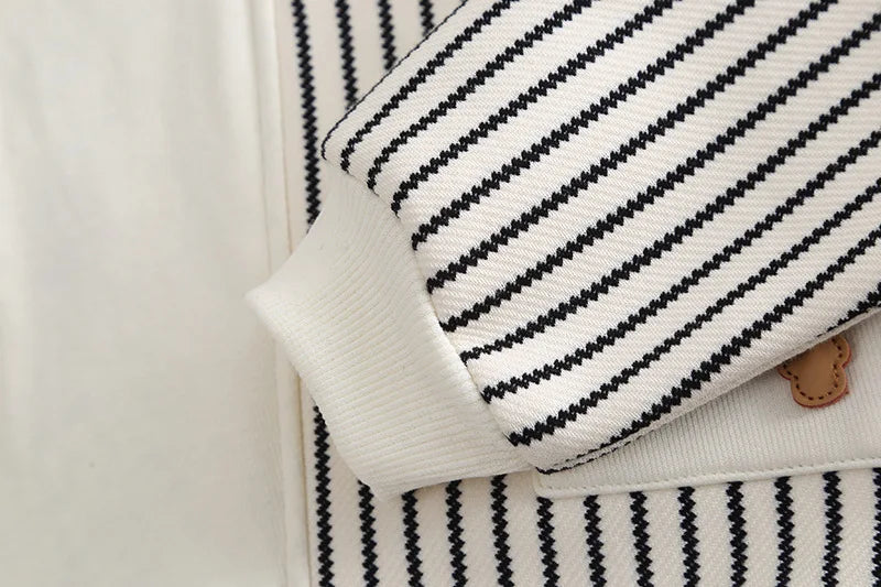 New Autumn Baby Boys Clothes Children Girls Fashion Striped T-Shirt Toddler Casual Costume Kids Outfits Infant Sportswear