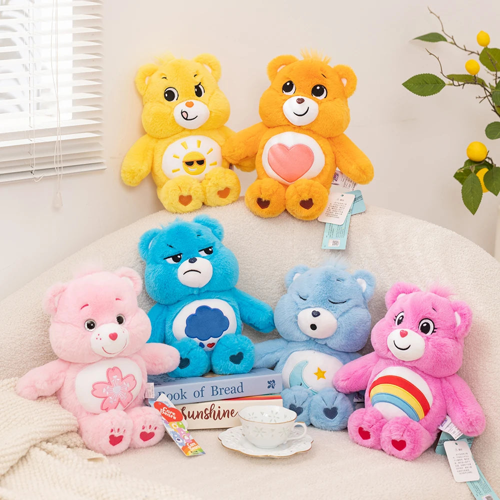33cm Care Bears Cute Rainbow Bear Plush Toys Lovely Cartoon Bear Soft Stuffed Dolls Homdecor Sleeping Plush Pillows