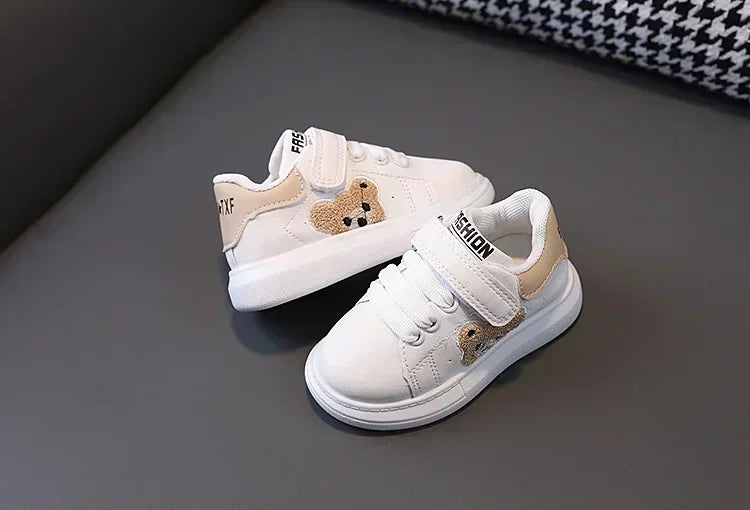 1-6 Years Old Children Autumn Sports Shoes Cat Paw Baby Girl Small White Shoes Casual Children Skate