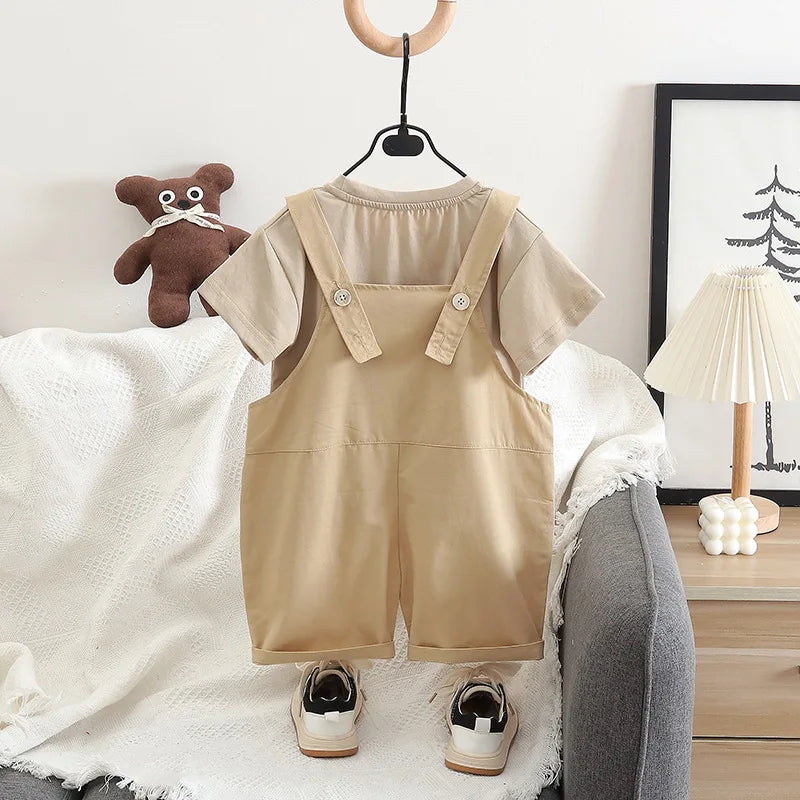 New Summer Baby Boys Clothes Set Children Cartoon T-Shirt Shorts 2Pcs/Sets Toddler Girls Clothing Infant Costume Kids Tracksuits