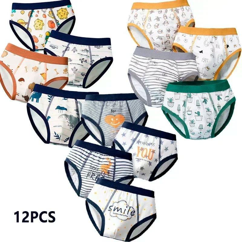 Multipack Cotton Boy Briefs Panties Excavator Pattern Kids Underpants Breathable Cartoon Design Child Hot Shorts Boys Underwear