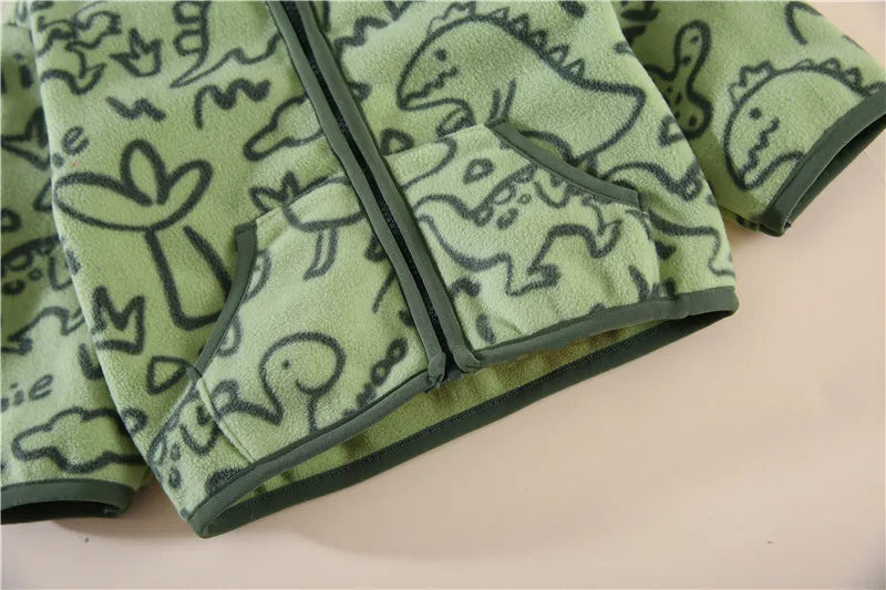 Autumn Winter Baby Clothes Children Boys Thick Long Sleeved Jacket Kids Girls Clothing Infant Cartoon Costume Toddler Sportswear