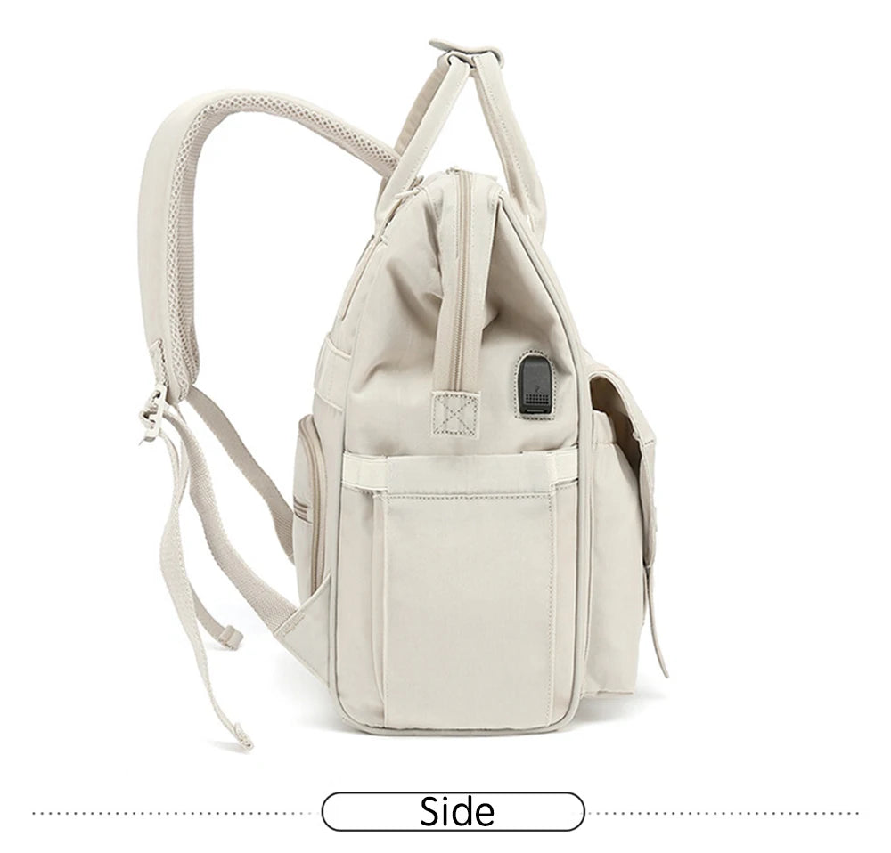 PANGDUBE Baby Nappy Bag with 2pcs Stroller Hooks Mummy Bag Backpack Waterproof Outdoor Travel Mommy Maternity Bag for Baby Stuff