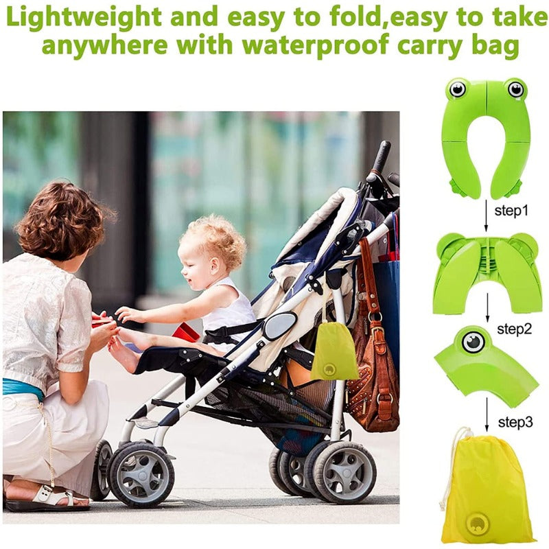 Portable Folding Non Slip Silionce Pads Potty Training Seat for Kids Foldable Toddlers Toilet Seat Potty Seat Cover for Travel