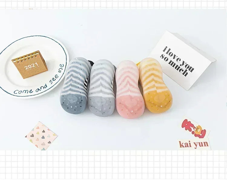 Cute Autumn Winter Children's Socks And Shoes Baby Toddler Shoes Infant Soft-soled Shoes Comfortable Breathable Indoor New Born