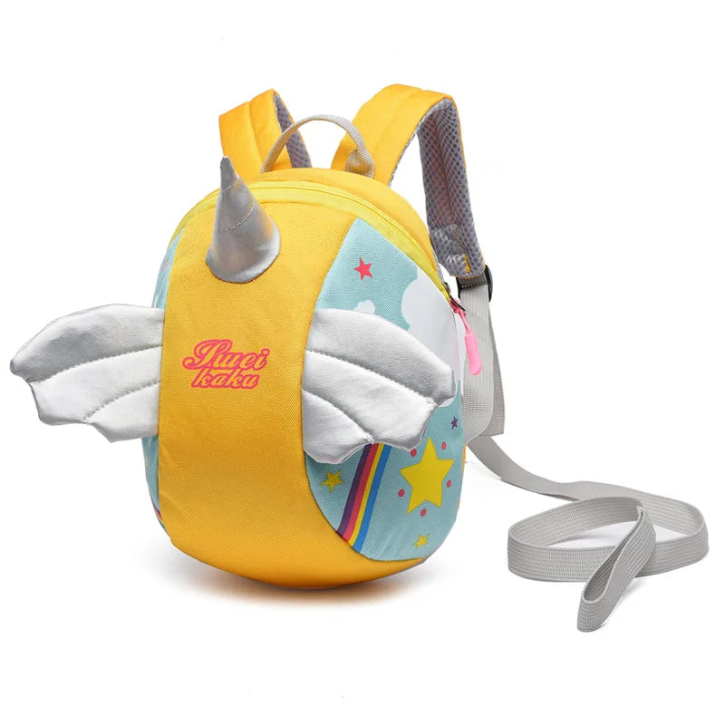 Toddler Harness Backpack Leash,Cartoon Angel Unicorn Baby Harness Backpack 1-5Year Boy Girl Babies with Anti Lost Bag Cute Wing