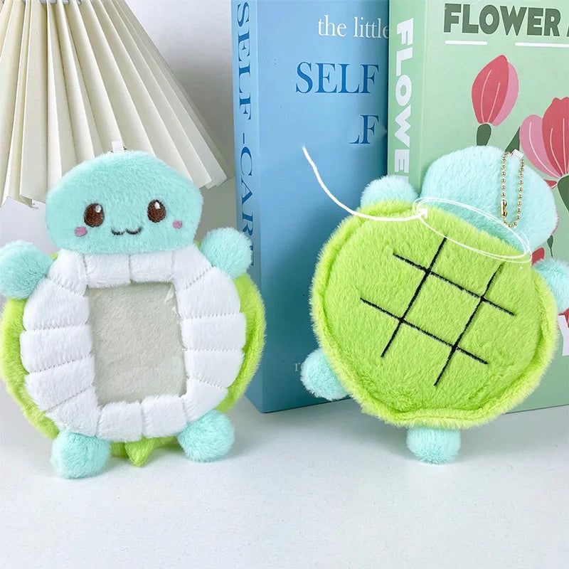 Cute Turtle Plush Card Sleeve Photo Storage Star Small Card Decoration Creative ID Holders Collection Packaging Couple Gifts