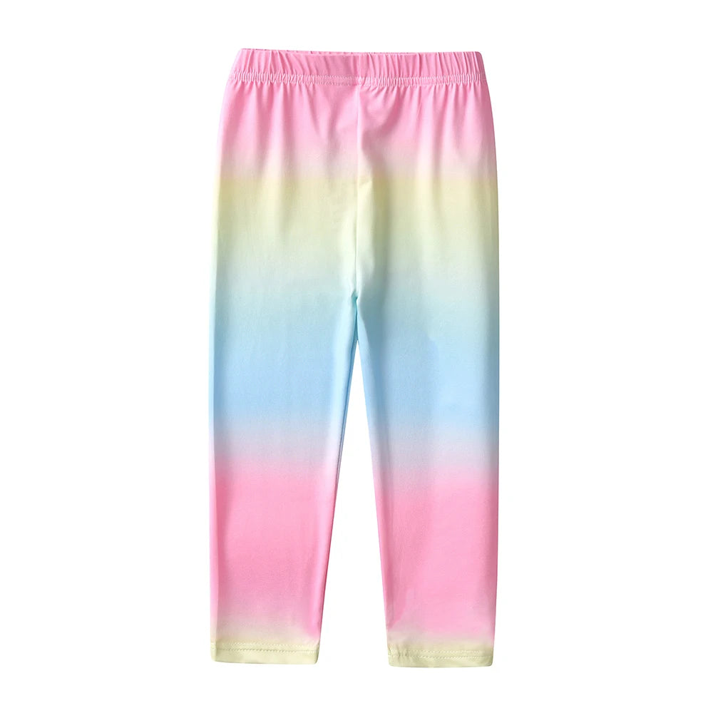 DXTON Baby Toddler Pants  Polyester Children Girls Pencil Leggings Four Season Gradient Outerwear Kids Girls Straight Trousers