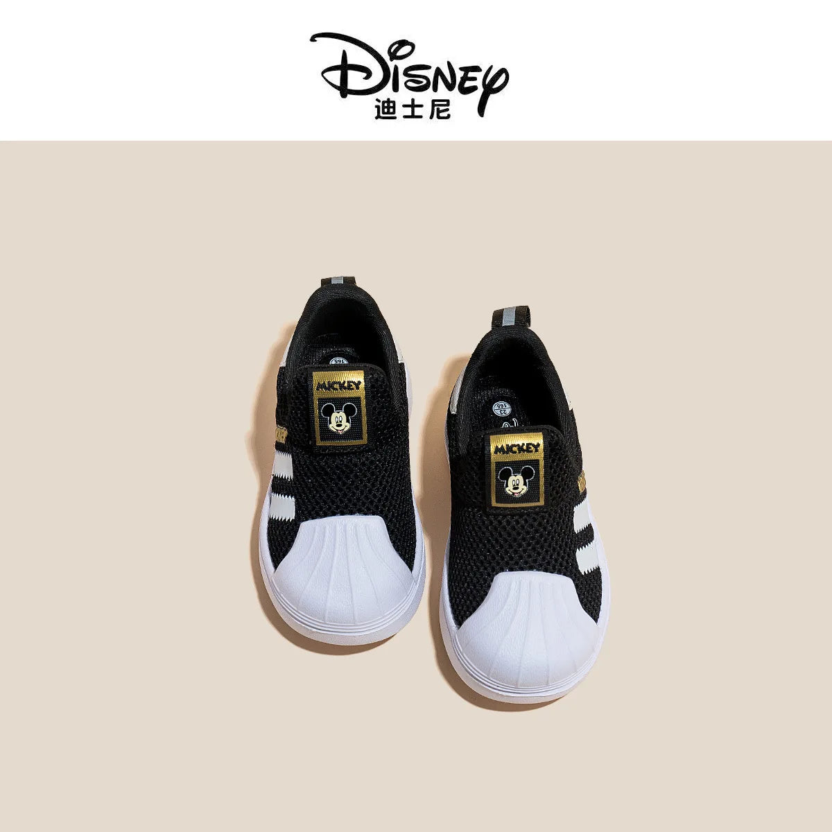 Disney Casual Shoes For Baby Boy Girl Brand Children Sneaker Mickey Mouse Kids Sports Black Shoes Toddler Walking Shoes Size 32