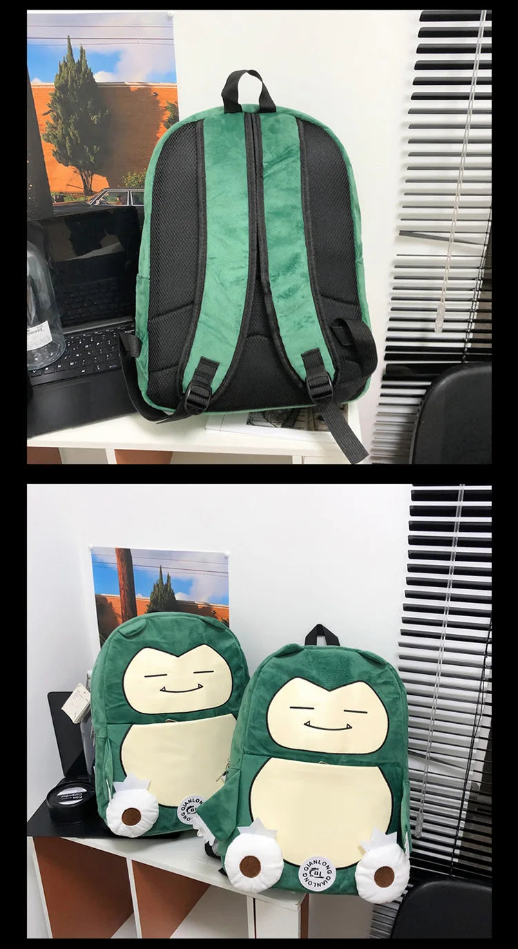 MINISO Switch Pokémon Cappy Beast Plush Backpack Couple Bag Large Capacity Backpack Gift Storage Toys Anime Accessories