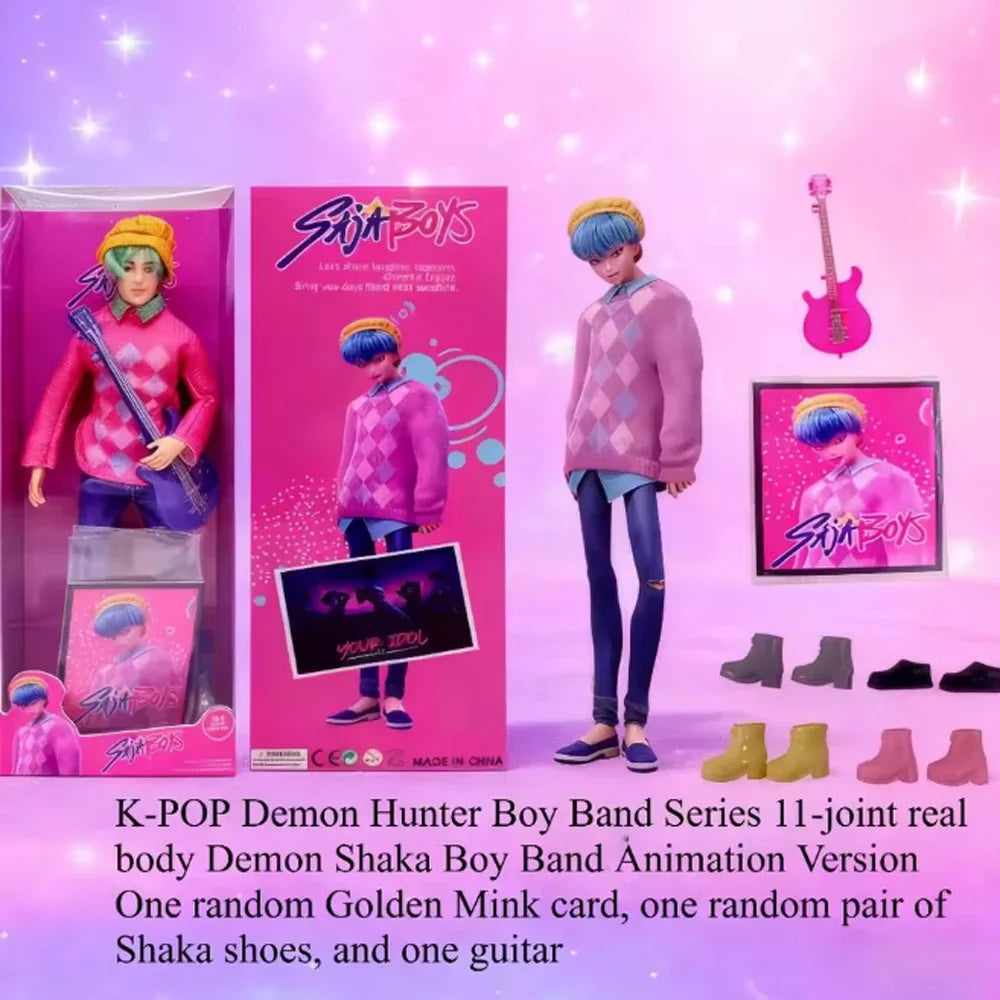 Demon Hunters 11 Joint movable SajaBoys K-POP Boy Band Doll Demon Saga Action Figure Toy Anime Character DIY Toy